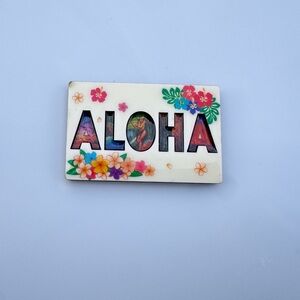 Aloha Hawaii Decorative Magnet Tropical Floral Island Souvenir Fridge Magnet NEW